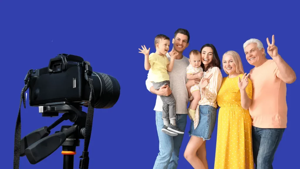 How to take family portraits outside with a tripod