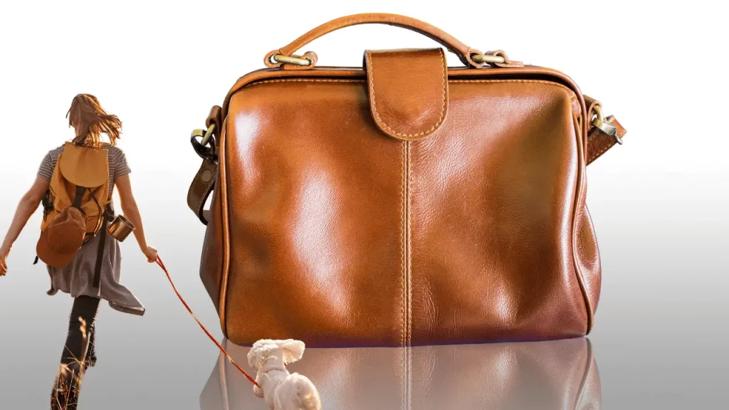 Leather Backpack Camera
