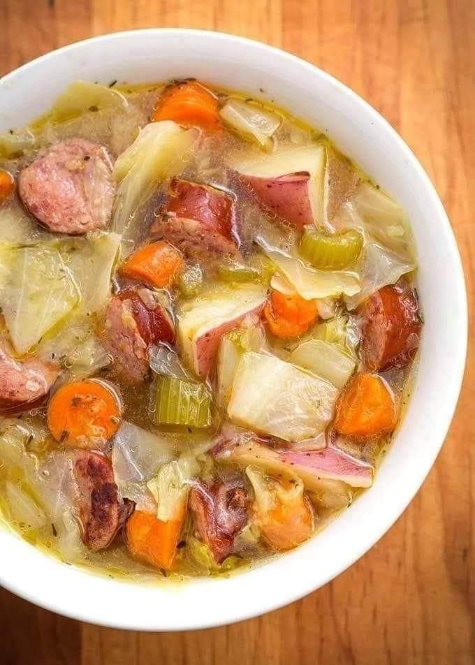 Instant Pot Kielbasa Cabbage and Potato Soup - Techiecycle