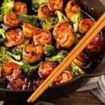 Honey Garlic Butter Shrimp & Broccoli