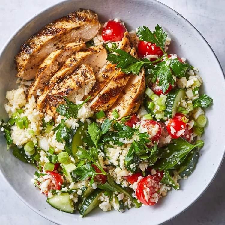 Spiced Grilled Chicken with Cauliflower