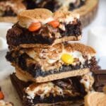 air fryer s’mores brownies