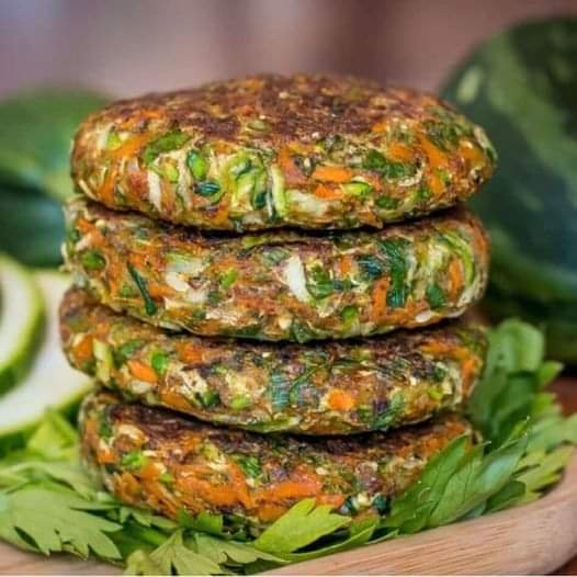 Vegan zucchini pancakes
