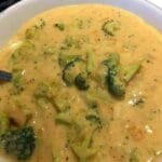 Broccoli and cheddar soup