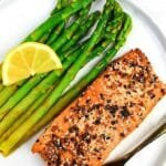 AIR FRYER EVERYTHING BUT THE BAGEL SALMON