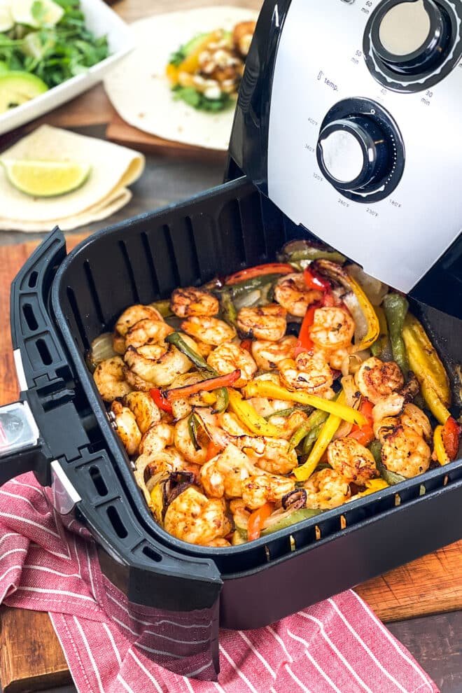 Air Fryer Shrimp Fajitas