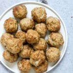 Air Fryer Turkey Meatballs + Meal Prep