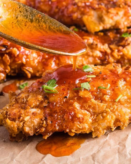 Hot Honey Air Fryer Chicken Tenders
