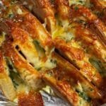 Air fryer crumpet garlic Bread Cheesy