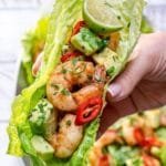 Chili Lime Shrimp Wraps for Light and Fresh Clean Eating