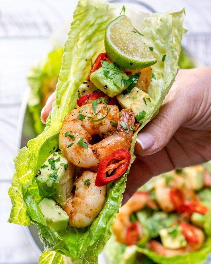Chili Lime Shrimp Wraps for Light and Fresh Clean Eating