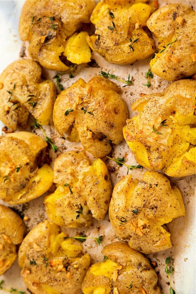 Parmesan Smashed Potatoes Air Fryer