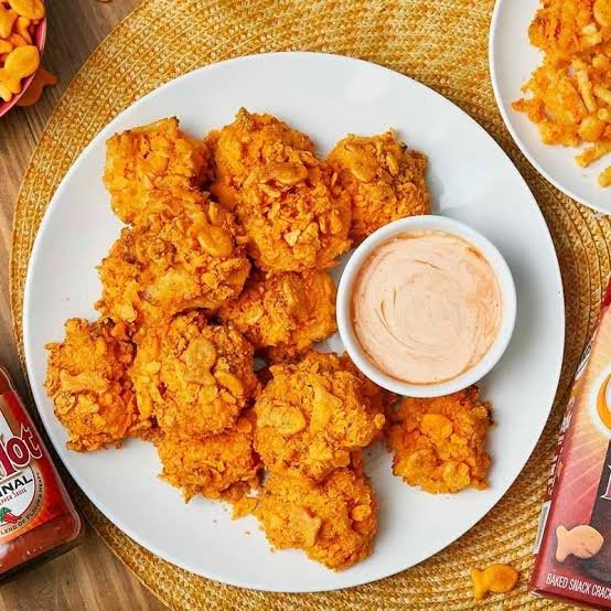 AIR FRYER GOLDFISH MAC AND CHEESE BITES