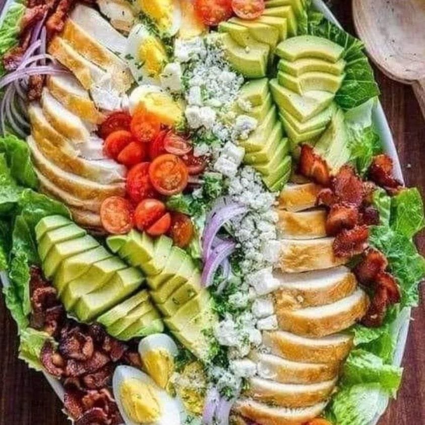 Classic Cobb Salad with Homemade Dressing Recipe