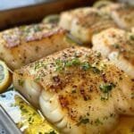 baking cod with garlic and lemon