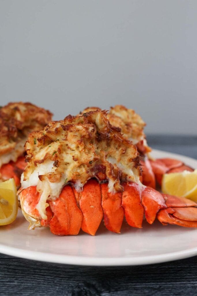 AIR FRYER STUFFED LOBSTER TAILS