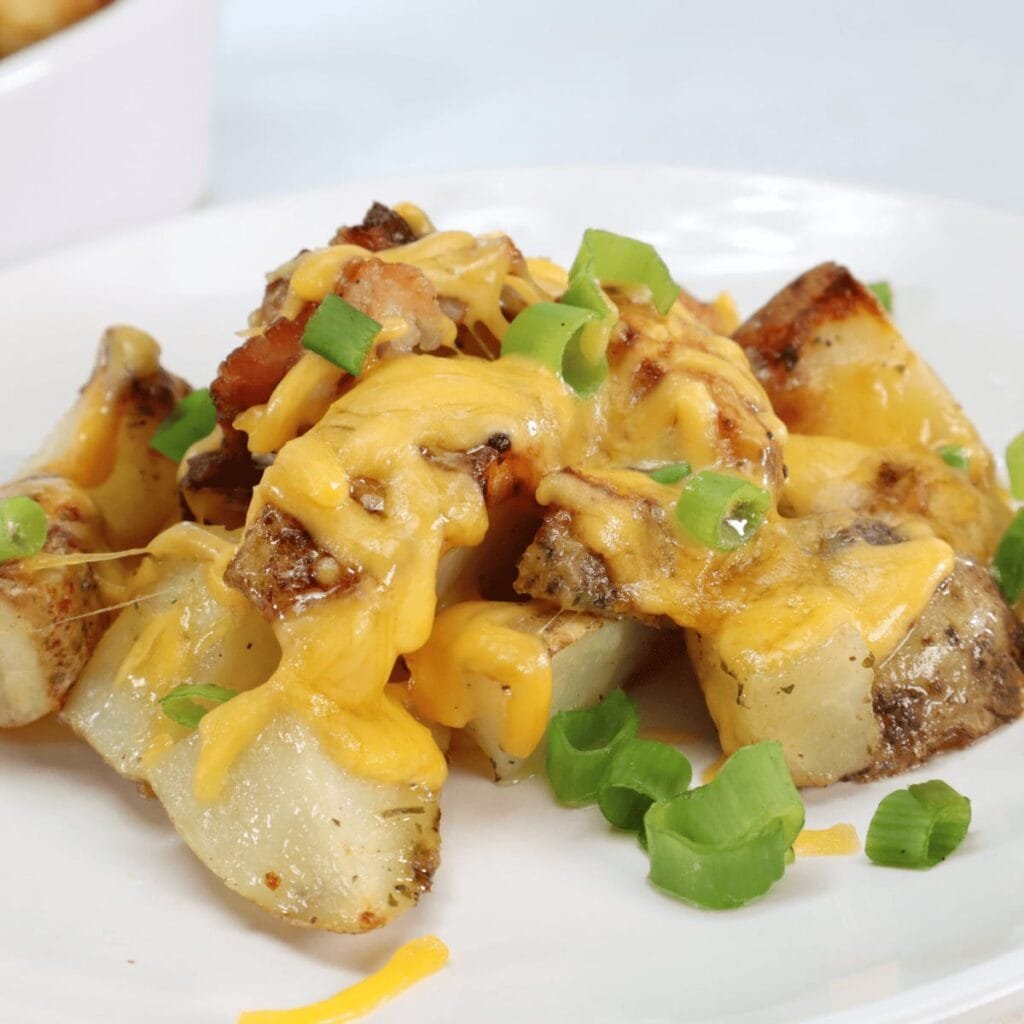 air fryer cheesy ranch potatoes recipe