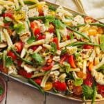 Baked ricotta, tomato and green bean pasta salad recipe