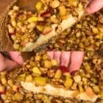 Healthy apple pie for dessert