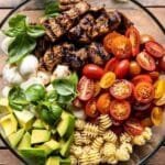 Caprese Chicken Pasta Salad