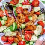 Fast and Easy Chili Lime Shrimp Salad is Ready in Minutes