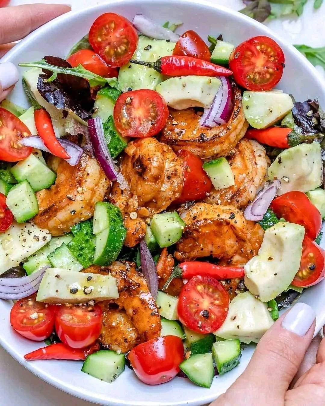 Fast and Easy Chili Lime Shrimp Salad is Ready in Minutes
