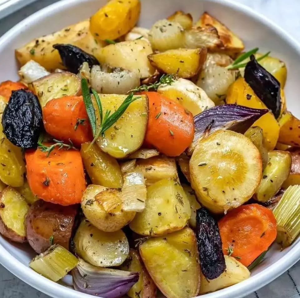 Rosemary Roasted Root Vegetables