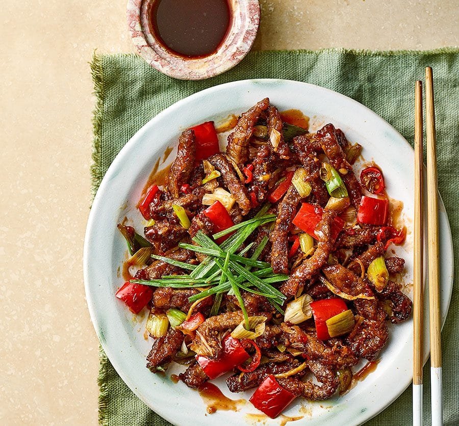 Air fryer crispy chilli beef