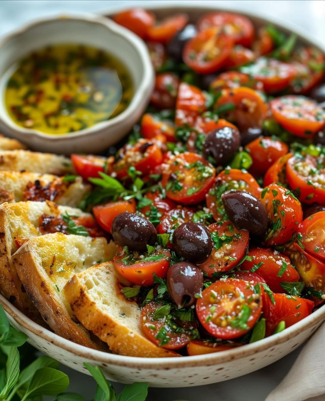 Mediterranean Tomato & Olive Salad