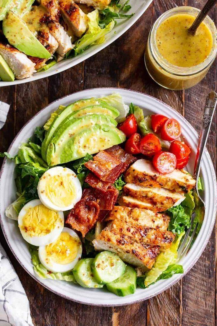 Grilled Chicken Cobb Salad with Honey