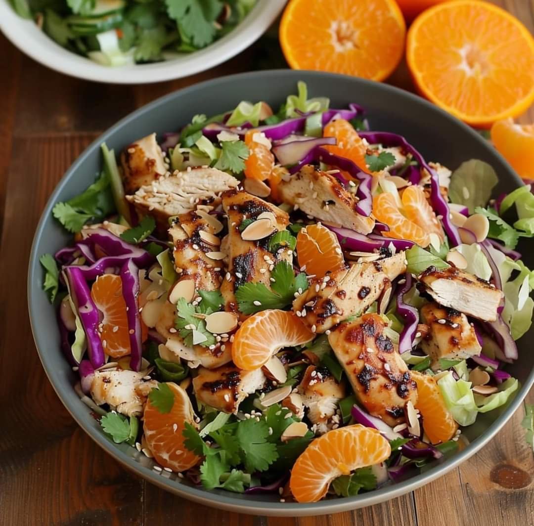 Easy Asian Salad Recipe with Chicken
