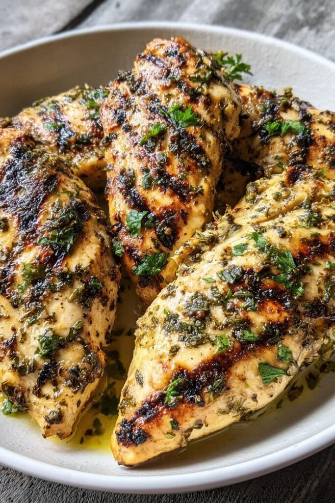 Greek Chicken Marinated with Olive Oil Lemon Garlic Oregano