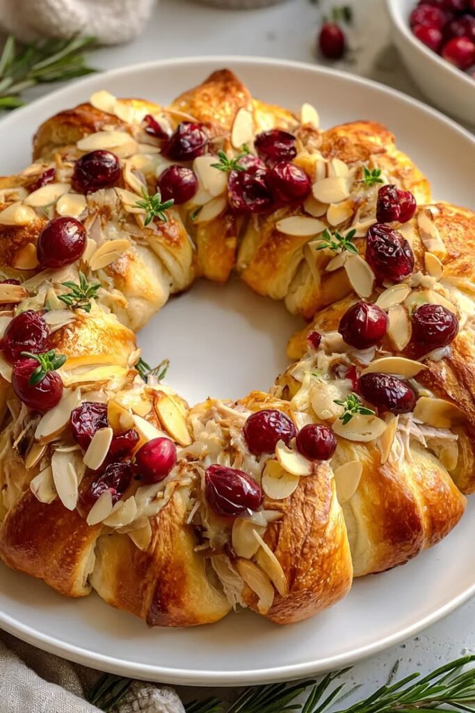 Turkey Cranberry Crescent Ring - EASY RECIPES